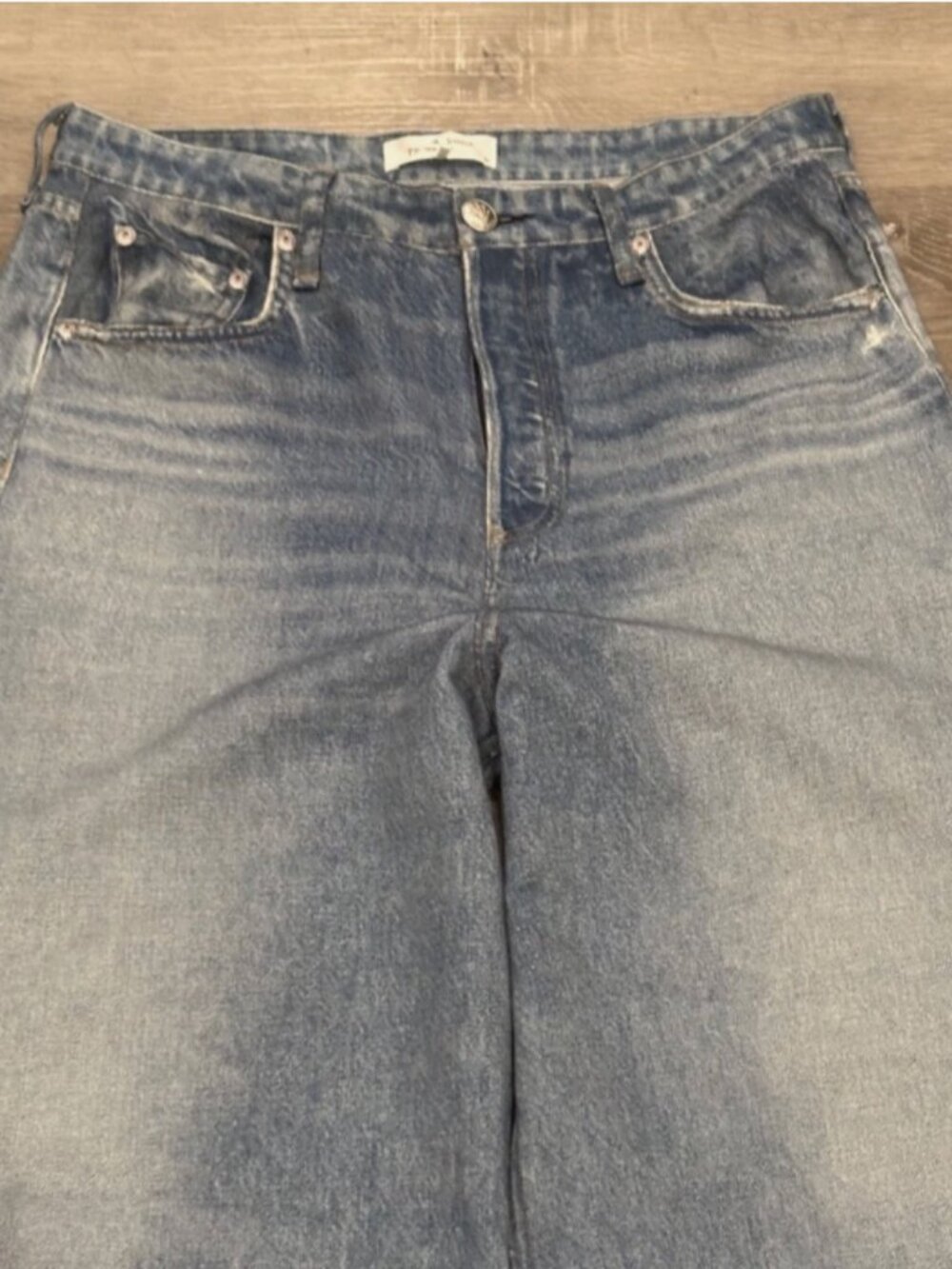 Rag & Bone Miramar Sofie Wide-Leg Pants Kimber Cotton Terry Womens 31 - Picture 2 of 6